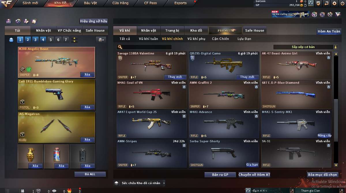 shop acc cf uy tin gia re